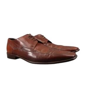 Doucals Shoes Men 46 Oxford Wingtip Square Toe Formal Professional Leather Brown
